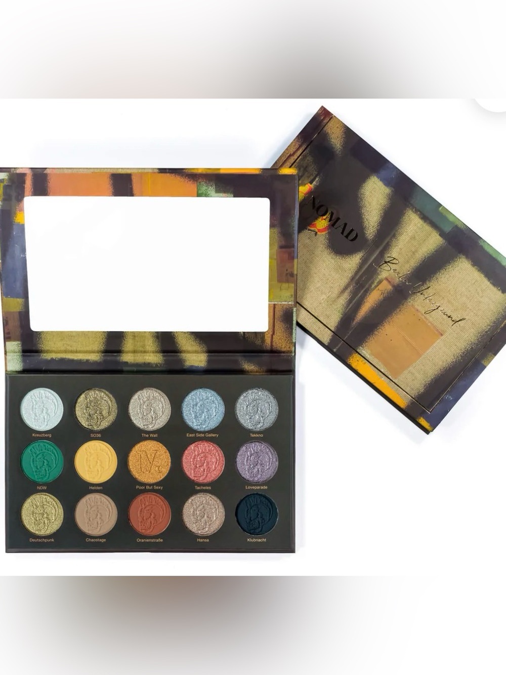 Nomad Intense Eyeshadow Palette-15 Shades. New, unused. Vegan and Cruelty-Free.
